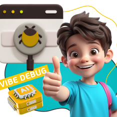 Тестирование & Vibe Debug. Охотники за багами - КИБЕРшкола программирования для детей, компьютерные курсы для школьников, начинающих и подростков - KIBERone г. Туапсе