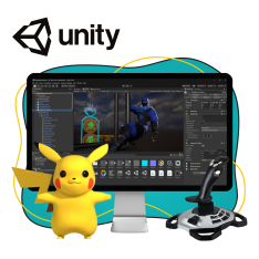Мир игр на Unity 2D на популярном движке + AI-помощники - КИБЕРшкола программирования для детей, компьютерные курсы для школьников, начинающих и подростков - KIBERone г. Туапсе