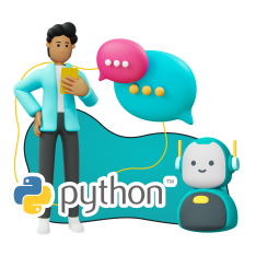 Умный чат-бот на Python - КИБЕРшкола программирования для детей, компьютерные курсы для школьников, начинающих и подростков - KIBERone г. Туапсе