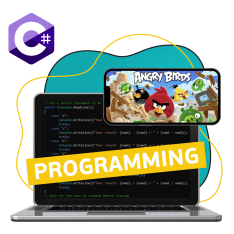 Программирование на C#. Удивительный мир 2D-игр - КИБЕРшкола программирования для детей, компьютерные курсы для школьников, начинающих и подростков - KIBERone г. Туапсе